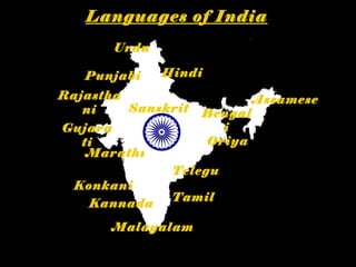 Up Language Map Land of-unity-in-diversity | PPT