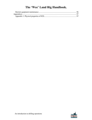 Handbook Appendix Land rig handbook | PDF