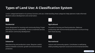Land Use and Agriculture: Strategies for Sustainable Development and ...