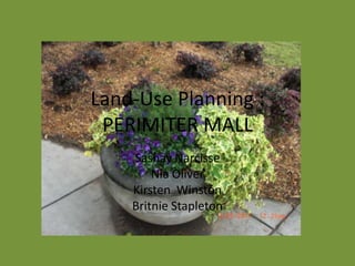 Land-Use Planning :PERIMITER MALL Sashay Narcisse Nia Oliver Kirsten  Winston Britnie Stapleton 
