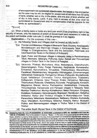 Kerala Land Assignment Rules-1964