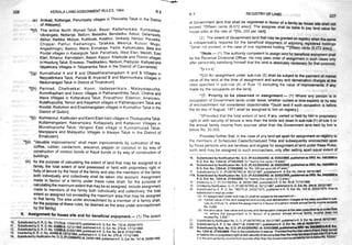 Kerala Land Assignment Rules-1964