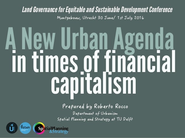 a new urban agenda in times of financial capitalism times agenda