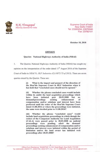 Land acquisition for NH under the NH act 1956 PDF