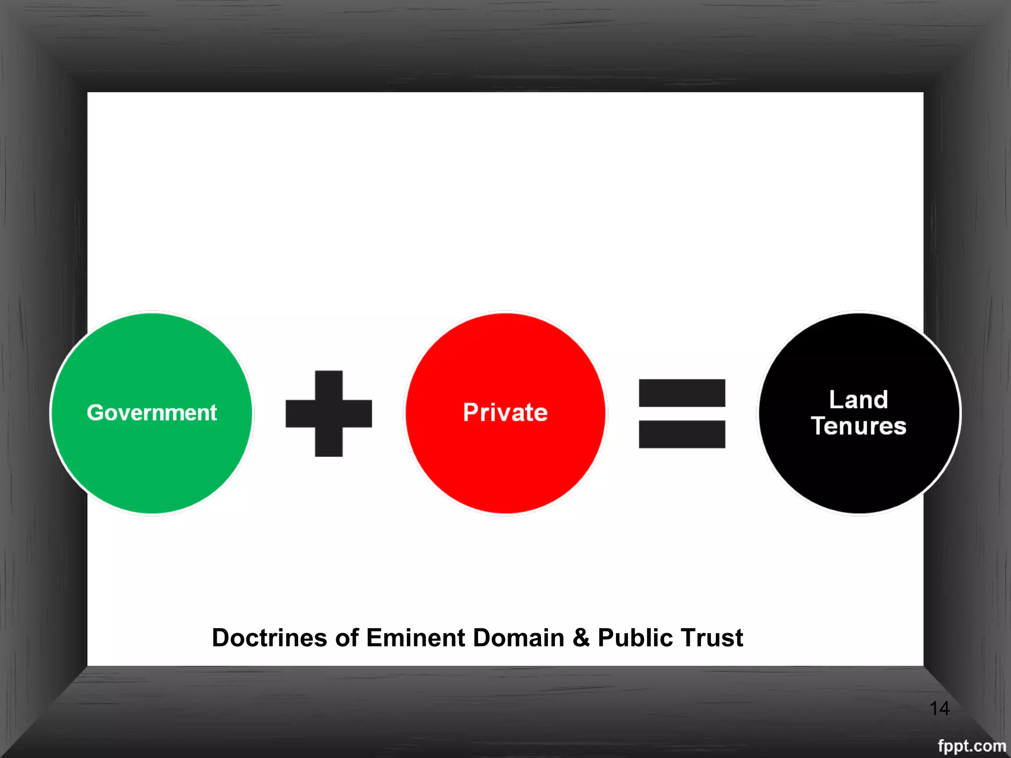 14
Doctrines of Eminent Domain & Public Trust
 