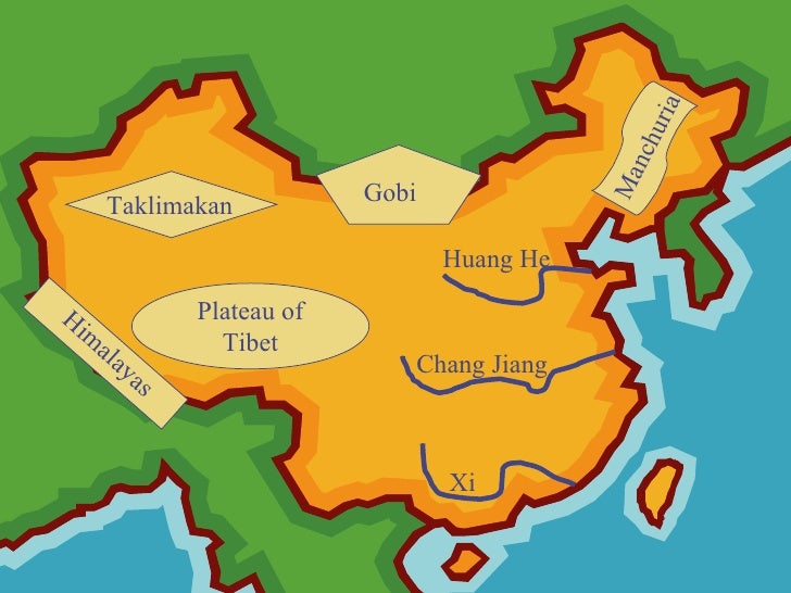 Land and climate of china finished