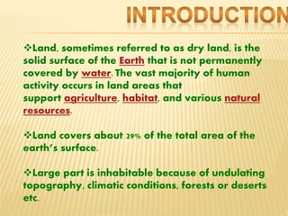 Land and soil cbse class 8 geography Slide 2