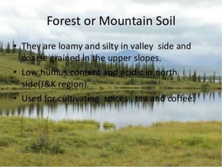 Land and soil resources