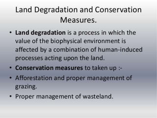 Land and soil resources