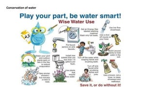 Conservation of water
 