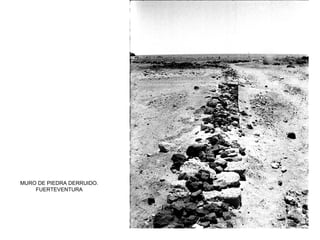 MURO DE PIEDRA DERRUIDO. FUERTEVENTURA