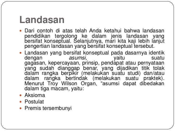 Landasan Filosofis Pendidikan