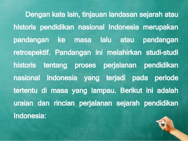 Landasan Historis Pendidikan