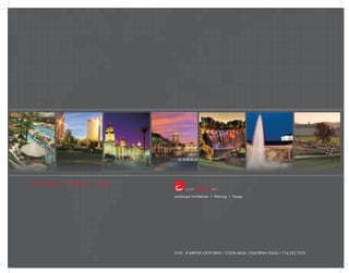Comprehend. Collaborate. Create.
Landscape Architecture | Planning | Design
3195 . B Airport Loop Drive | COSTA MESA, CALIFORNIA 92626 | 714.352.7572
 