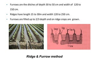 Furrow Ridging Land disposal | PDF
