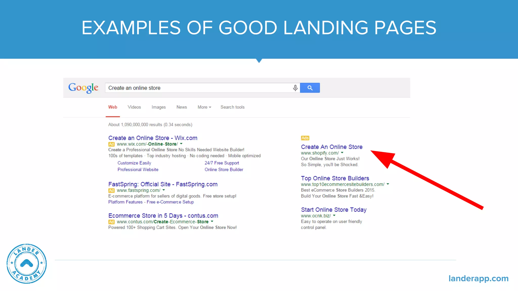 EXAMPLES OF GOOD LANDING PAGES
landerapp.com
 