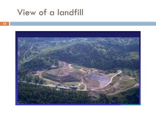 View of a landfill 