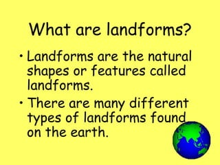 Landforms | PPT