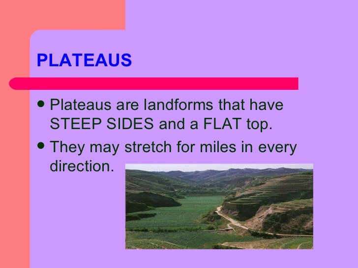 Landforms
