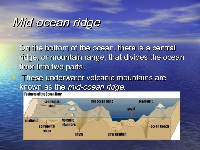 Landforms Found On The Ocean Floor