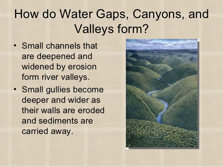landforms 1 how do canyons form