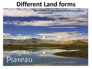 Different Land forms