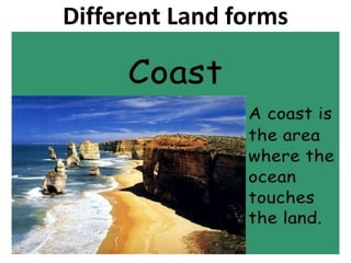 Different Land forms