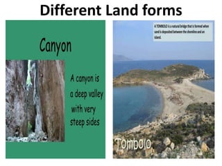Different Land forms