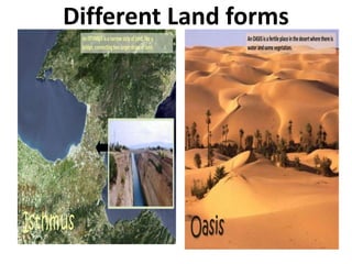 Different Land forms