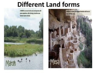 Different Land forms