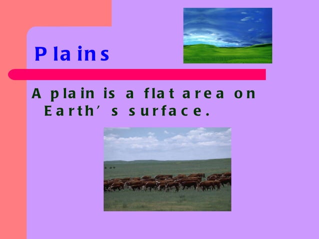 Landforms ppt | PPT | Geography | Science