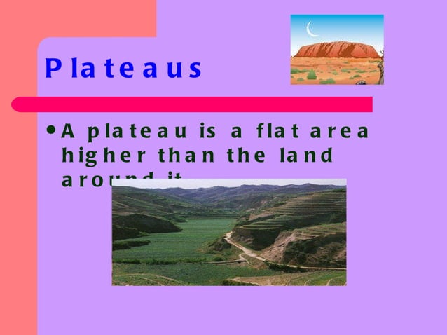 Landforms ppt | PPT | Geography | Science