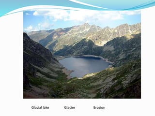 Glacial lake Glacier Erosion
 