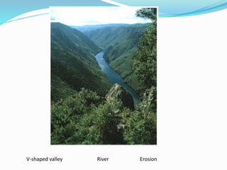V-shaped valley River Erosion
 