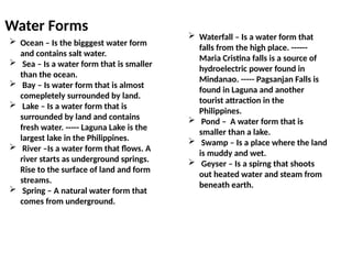 Land Forms, Water Forms Norhfield Academy.pptx