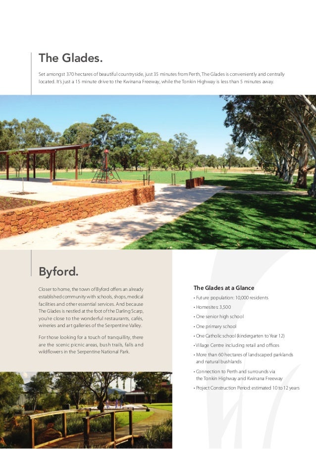 Land for Sale The Glades at Byford Overview