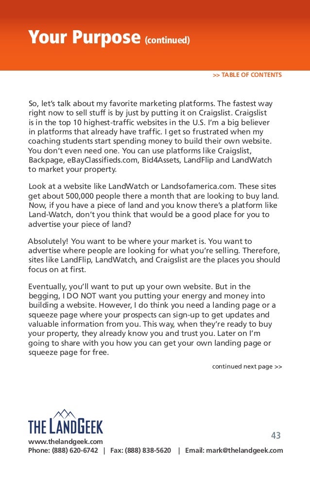 The Land Geek Passive System