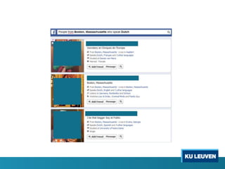 Landgenoten via sociale media
