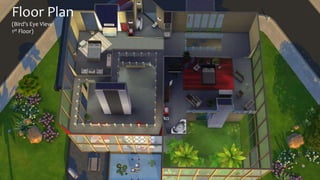 Floor Plan 
(Bird’s Eye View 
1st Floor) 
 