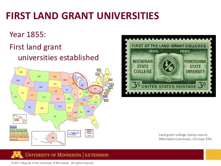 The land grant university system and UMN Extension forestry