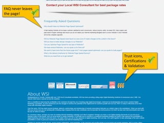 Trust icons,
Certifications
& Validation
FAQ never leaves
the page!
 