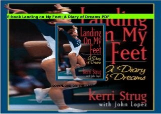 DOWNLOAD ON THE LAST PAGE !!!!
Download Here https://ebooklibrary.solutionsforyou.space/?book=0836269446 Who can forget that golden moment in the 1996 Summer Olympics when athlete Kerri Strug completed her final vault that helped the U.S. win its first-ever team gymnastics gold medal? It was a crowd pleaser that resonated around the world.In this fascinating autobiography, now available in paperback, Kerri Strug comes to life as the brave young gymnast who struggled for years in the shadows of flashier athletes, then secured her place in the Olympic pantheon for her brilliant success under fire. Throughout the pages of this engaging book, the 88-pound, 4-foot 9-inch Strug seems larger than life as she follows her own personal dream. From her home in Tucson, Arizona, where she entered her first competition at age eight, to tenacious training with coaches in Texas, Florida, Oklahoma, and Colorado, Strug pursues her gymnastic goal with guts and determination. The book also provides a lengthy, detailed you were there glimpse into the Olympic experience -- from the trials to arriving in Atlanta. Download Online PDF Landing on My Feet: A Diary of Dreams Download PDF Landing on My Feet: A Diary of Dreams Read Full PDF Landing on My Feet: A Diary of Dreams
E-book Landing on My Feet: A Diary of Dreams PDF
 