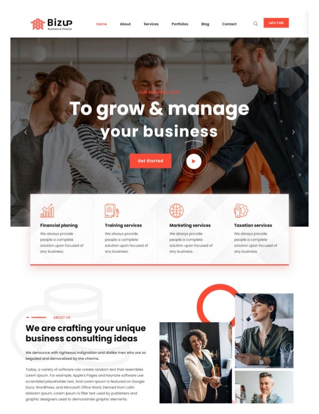 Awesome Modern Wordpress Business Landing Page Design - ⭐⭐ON SALE⭐⭐