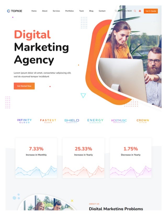 Modern Wordpress Digital Marketing Agency - ⭐ON SALE⭐