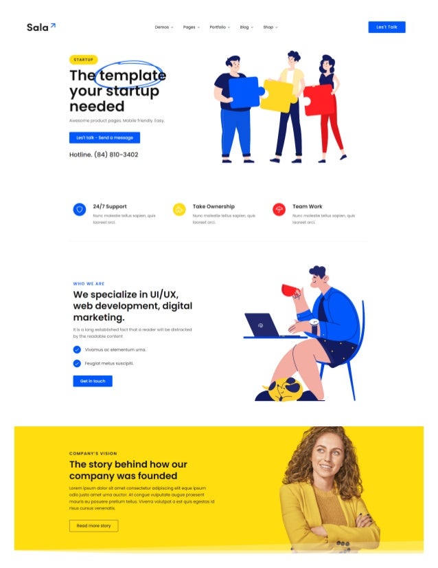 Awesome & Creative WordPress Business Startup Website Design By Elementor Pro - ⭐ON SALE⭐