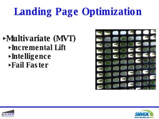 Landing Pages and Multivariate Testing