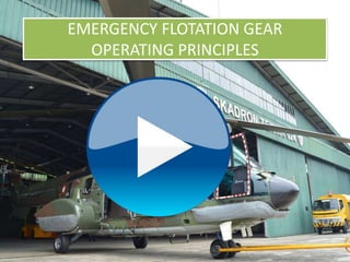 EMERGENCY FLOTATION GEAR
OPERATING PRINCIPLES
 