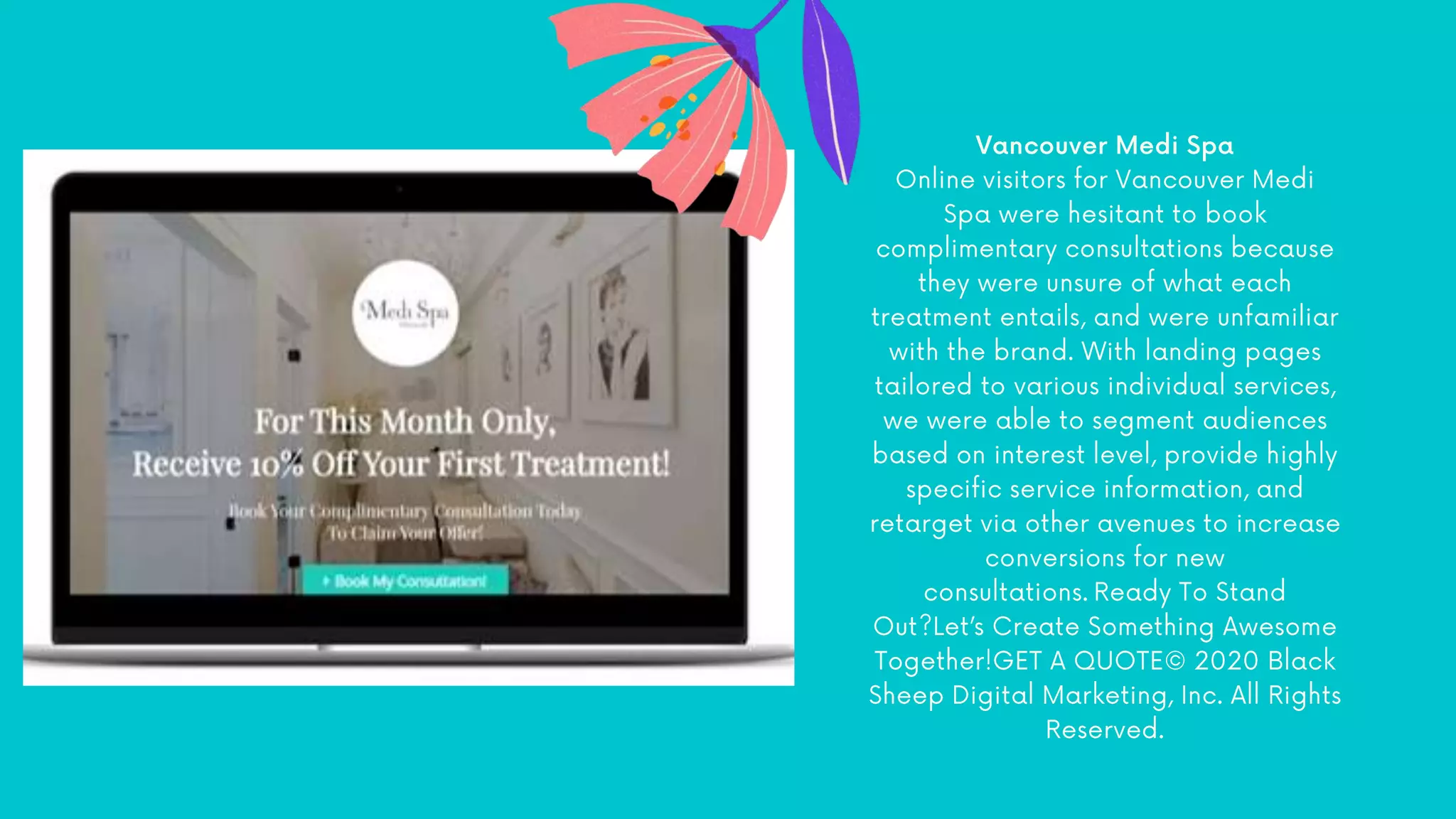 Landing page development