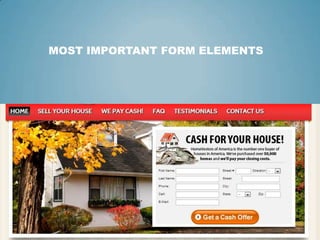 MOST IMPORTANT FORM ELEMENTS
 