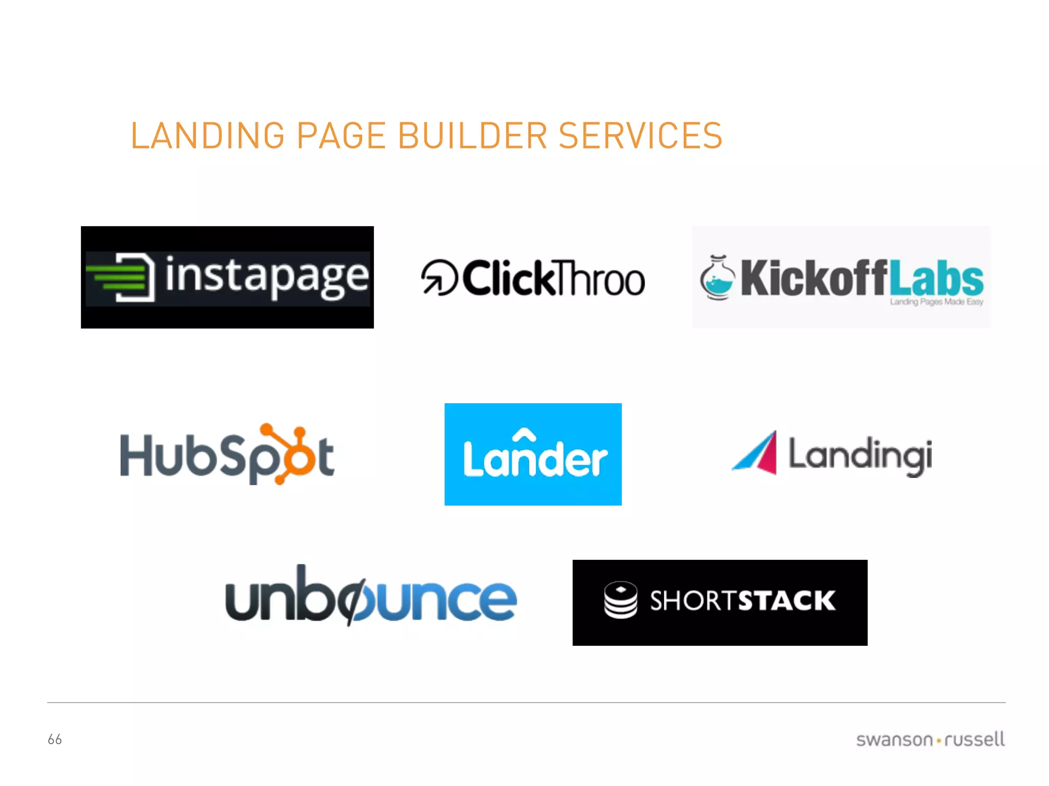 66 
LANDING PAGE BUILDER SERVICES 
 